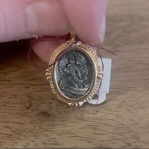 Gold and Silver Angel Pendant Necklace